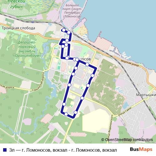 3л bus Line Map