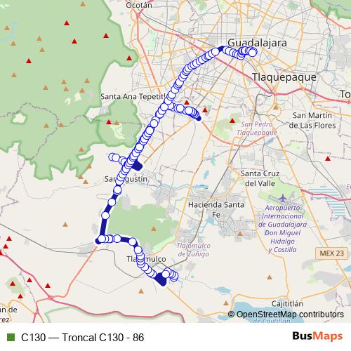 C130 bus Line Map
