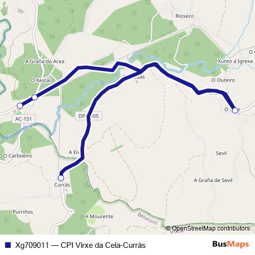 Xg709011 bus Line Map
