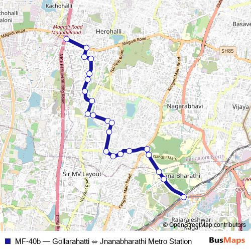 MF-40b bus Line Map
