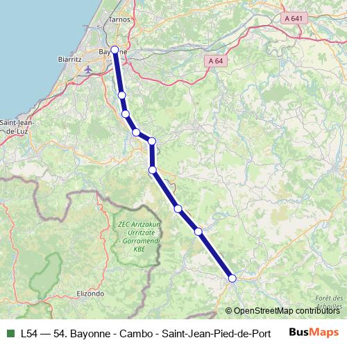 L54 rail Line Map