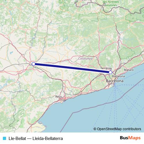 Lle-Bellat bus Line Map
