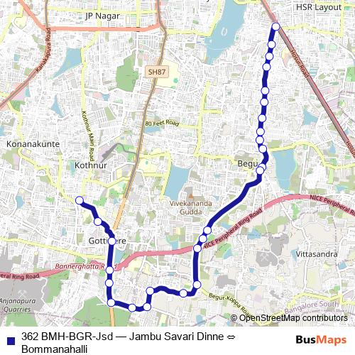 362 BMH-BGR-Jsd bus Line Map
