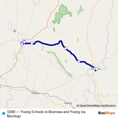 S590 bus Line Map