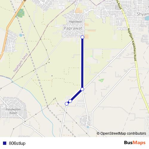 806stlup bus Line Map