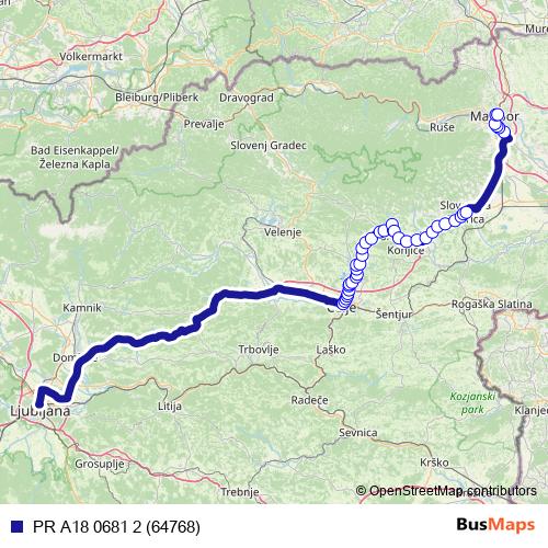 PR A18 0681 2 (64768) bus Line Map