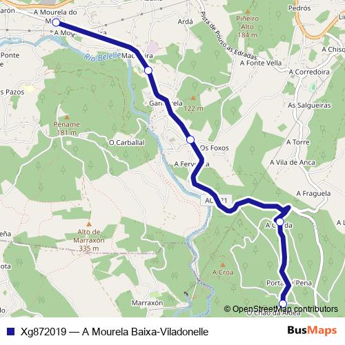 Xg872019 bus Line Map