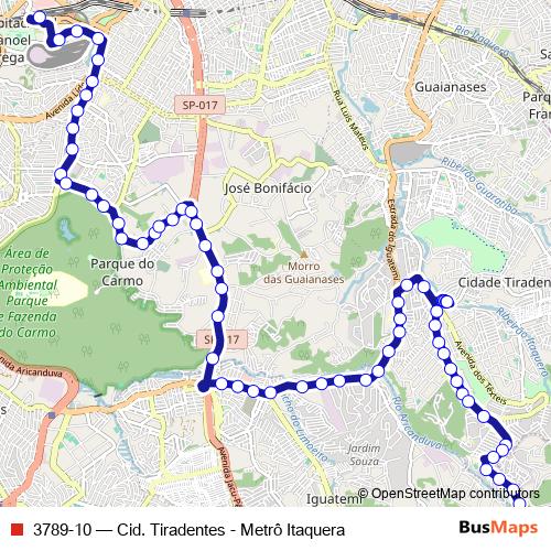 3789-10 bus Line Map