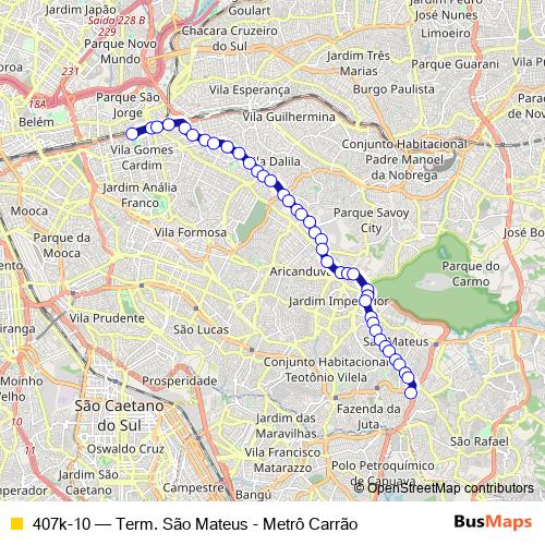 407k-10 bus Line Map