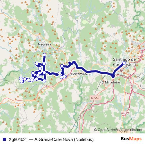 Xg804021 bus Line Map
