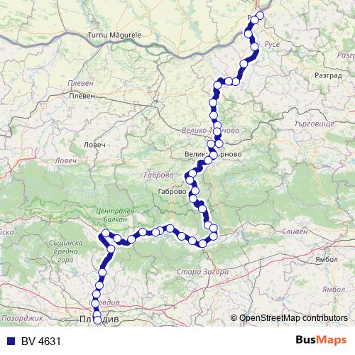BV 4631 rail Line Map