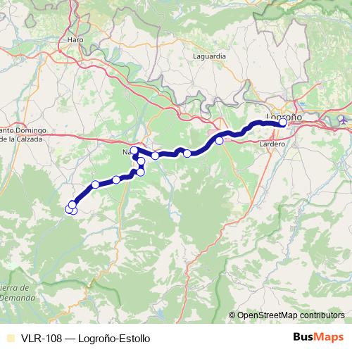 VLR-108 bus Line Map