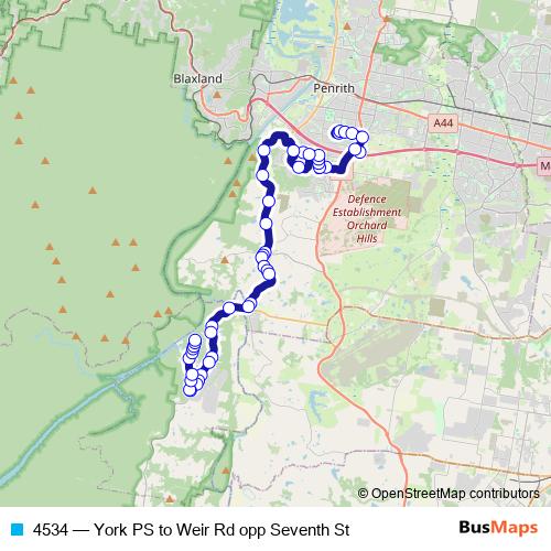 4534 bus Line Map