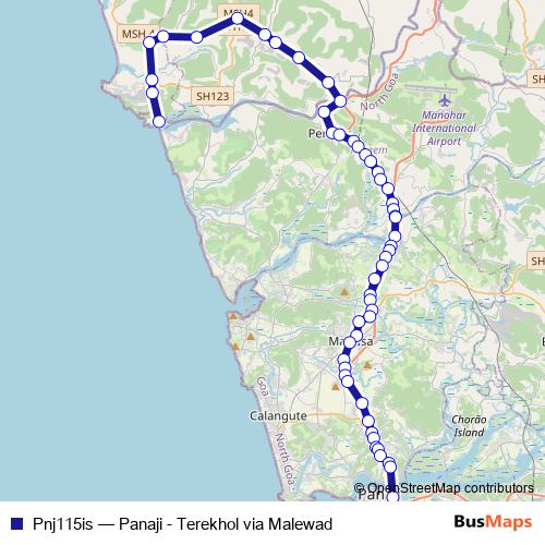 Pnj115is bus Line Map
