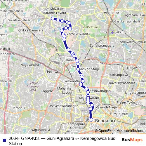266-F GNA-Kbs bus Line Map