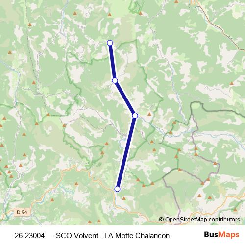 26-23004 bus Line Map