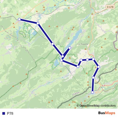 P78 bus Line Map