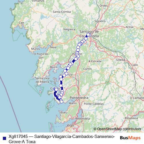 Xg817045 bus Line Map