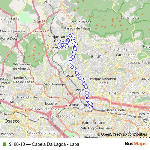 9188-10 bus Line Map