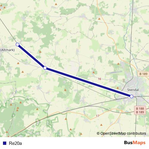 Re20a bus Line Map