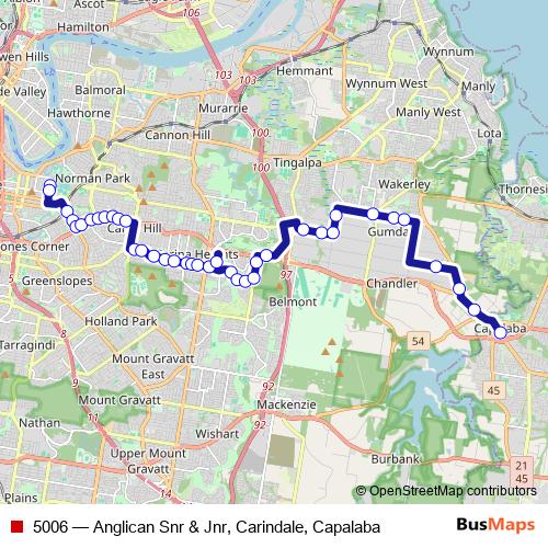5006 bus Line Map