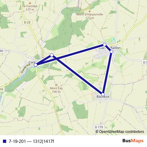 7-19-201 bus Line Map