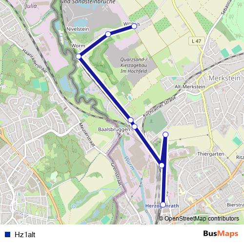 Hz1alt metro Line Map