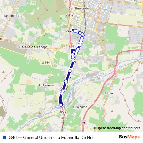 G46 bus Line Map