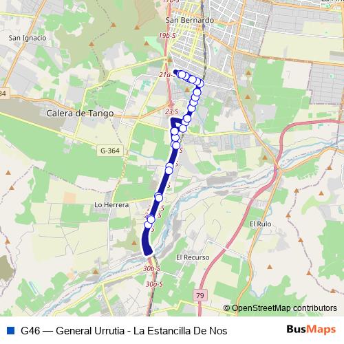 G46 bus Line Map