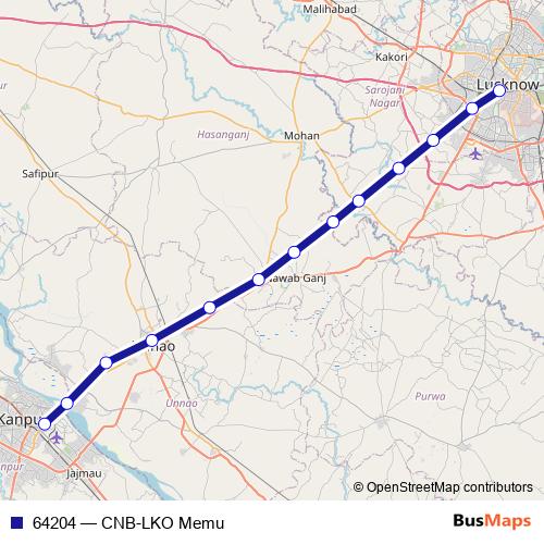 64204 rail Line Map