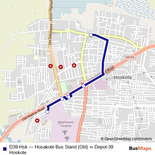 D39-Hsk bus Line Map