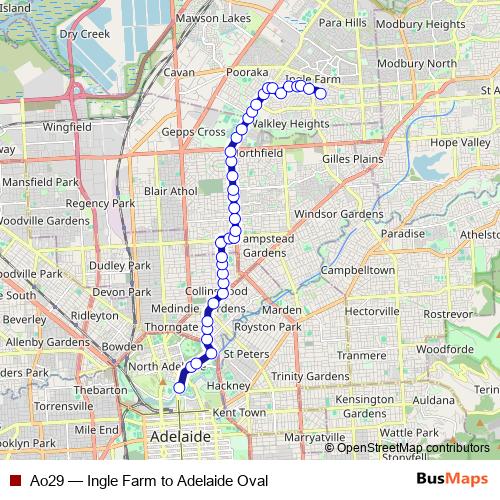 Ao29 bus Line Map