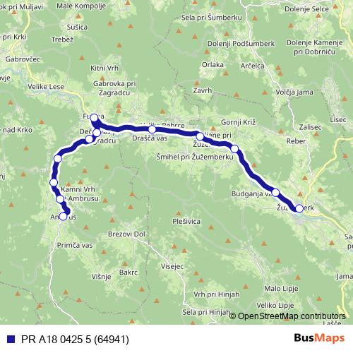 PR A18 0425 5 (64941) bus Line Map