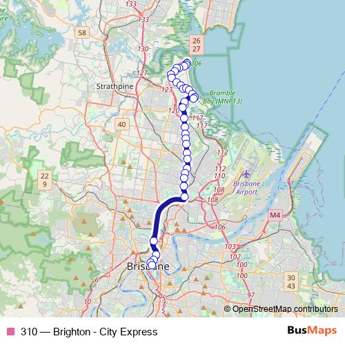310 bus Line Map