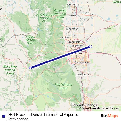 DEN-Breck bus Line Map