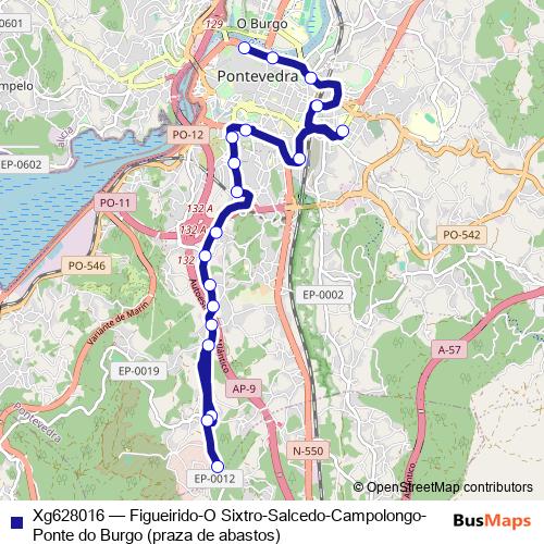 Xg628016 bus Line Map