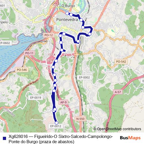Xg628016 bus Line Map