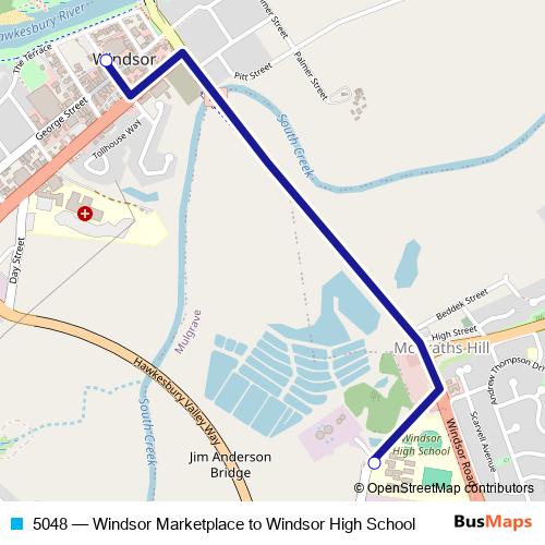 5048 bus Line Map