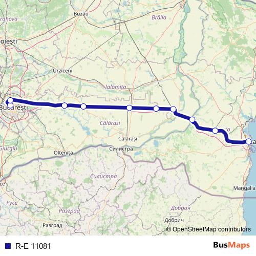 R-E 11081 rail Line Map