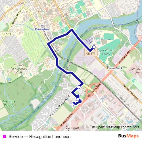 Service bus Line Map