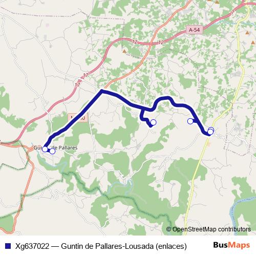 Xg637022 bus Line Map