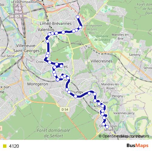 4120 bus Line Map