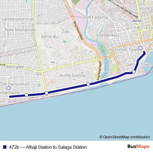 472b bus Line Map