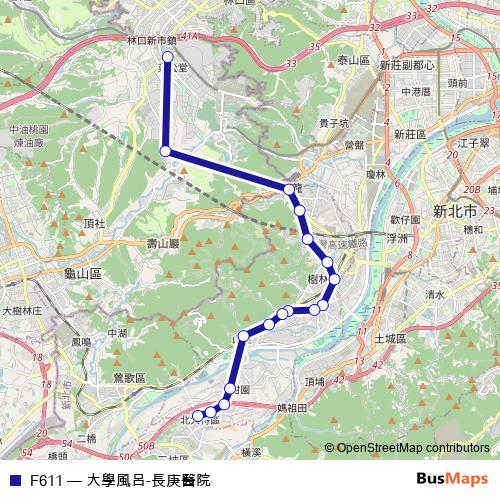 F611 bus Line Map