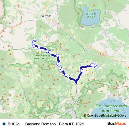 Bl102d bus Line Map