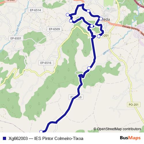 Xg662003 bus Line Map