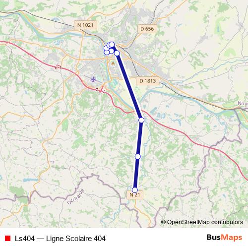 Ls404 bus Line Map