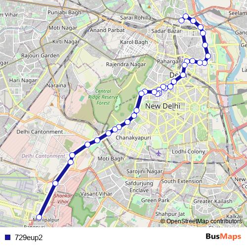 729eup2 bus Line Map