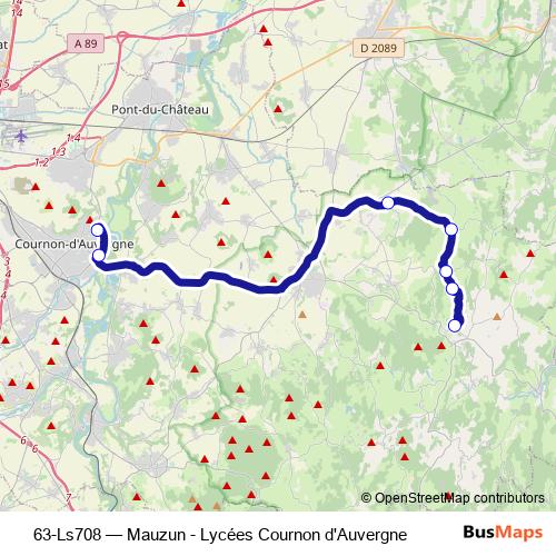 63-Ls708 bus Line Map
