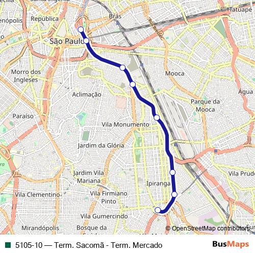 5105-10 bus Line Map